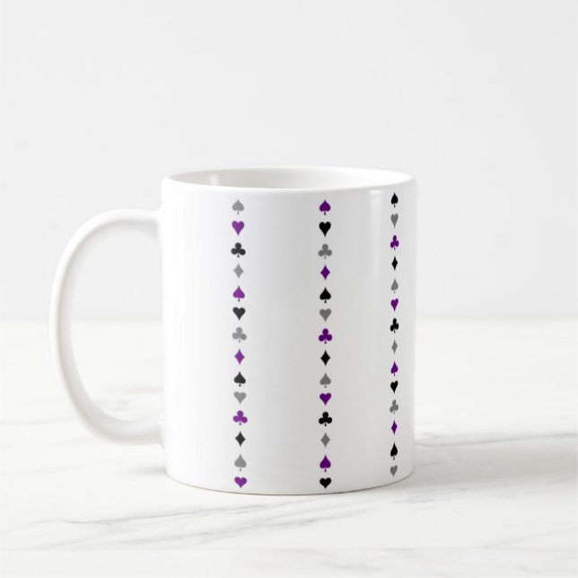 Tasse de symboles de fierté d'as (Gauche)