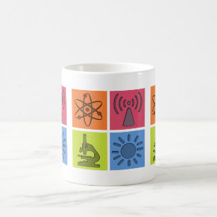 Tasse de symboles de la Science