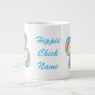 Tasse de taille Jumbo avec "Hippie Chick"