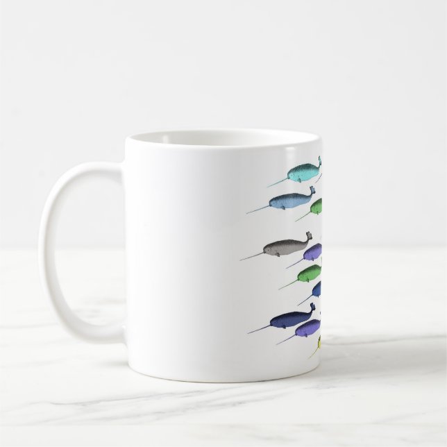 Tasse de tasse de bande de Narwhal (Gauche)