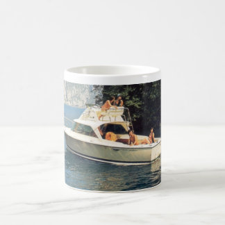 Tasse de tasse de café de bateaux de Bertram rétro