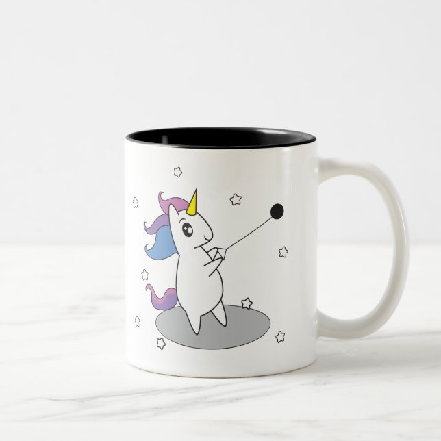 Tasse de tasse de jet de marteau de licorne (Droit)