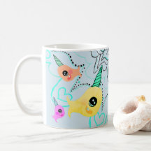 Tasse de tasse de thé de café de Narwhal
