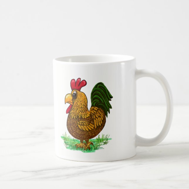 Tasse de tasse de thé de café d'humour de poulet (Droite)