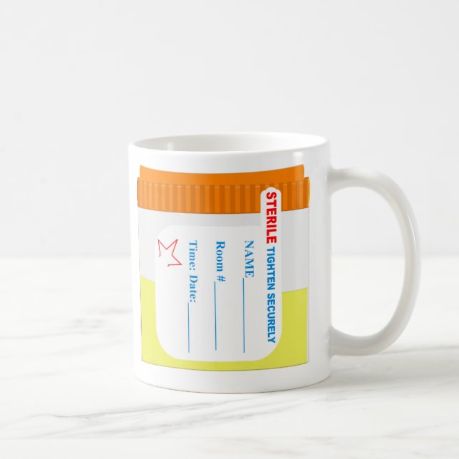 Tasse de tasse d'échantillon d'urine de (Droite)