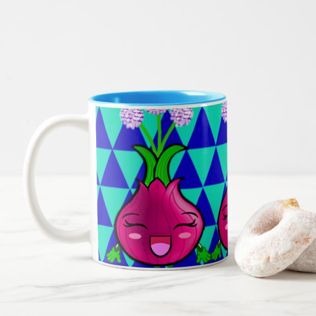 Tasse de tasse d'oignon rouge de WQ Freddy (Avec donut)