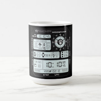 Tasse de technologie de montre numérique Cyberpunk