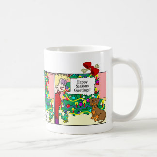 Tasse de teckel : Joyeuses Fêtes