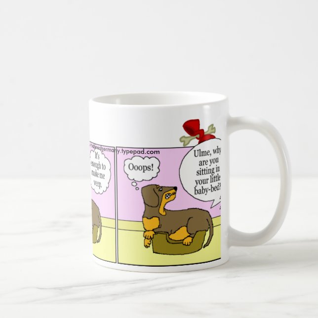 Tasse de teckel : Monde craintif (Droite)