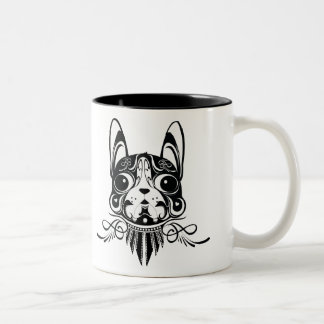 tasse de terrier de Boston de chien de chienchien