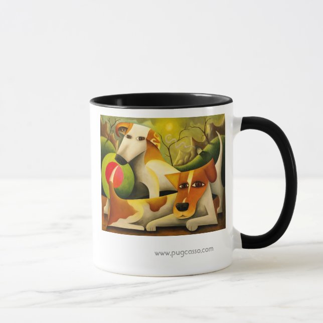 Tasse de terriers de Jack Russell (Droite)