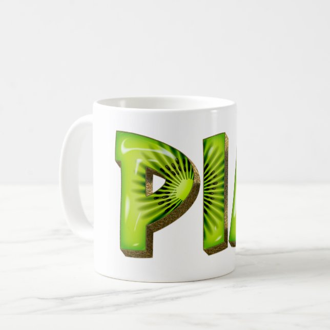 Tasse de thé/café de style Kiwi personnalisée pour (Devant gauche)
