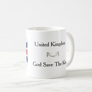 Tasse de thé / café Drapeau britannique God Save T