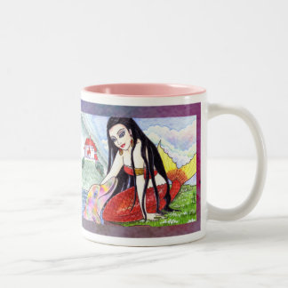 Tasse de thé de café de conte de fées de dauphin