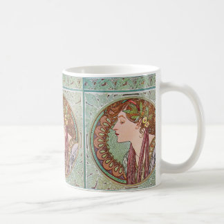 Tasse de thé de café de Nouveau d'art de laurier