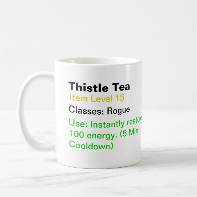 Tasse de thé de chardon - wow (Gauche)