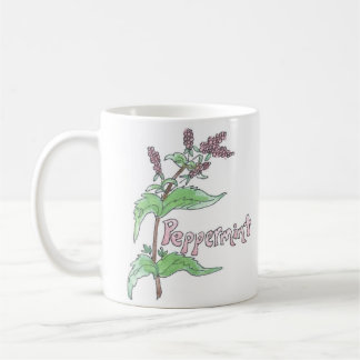 Tasse de thé de menthe poivrée