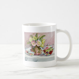 Tasse de thé rose
