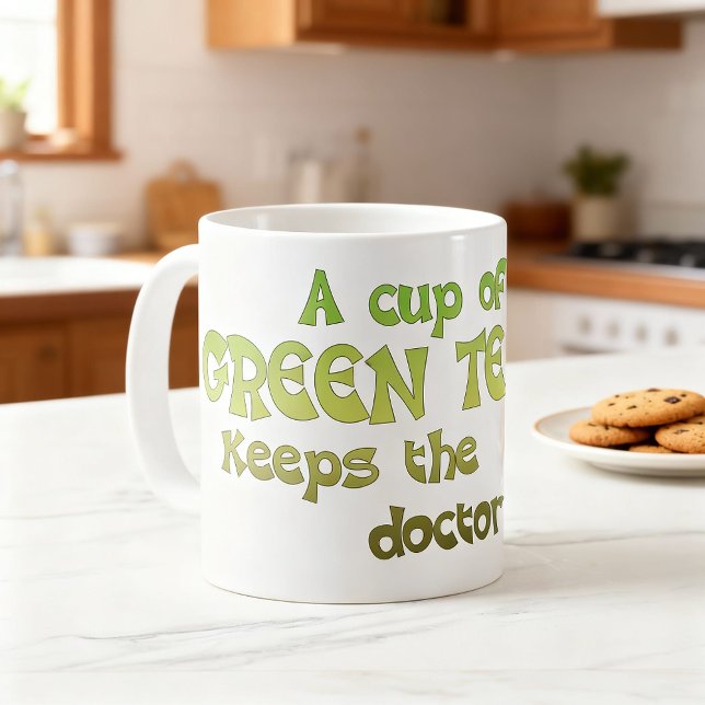 Tasse de thé vert - Idée de cadeau amusant pour am (Green tea mug! 🍵)