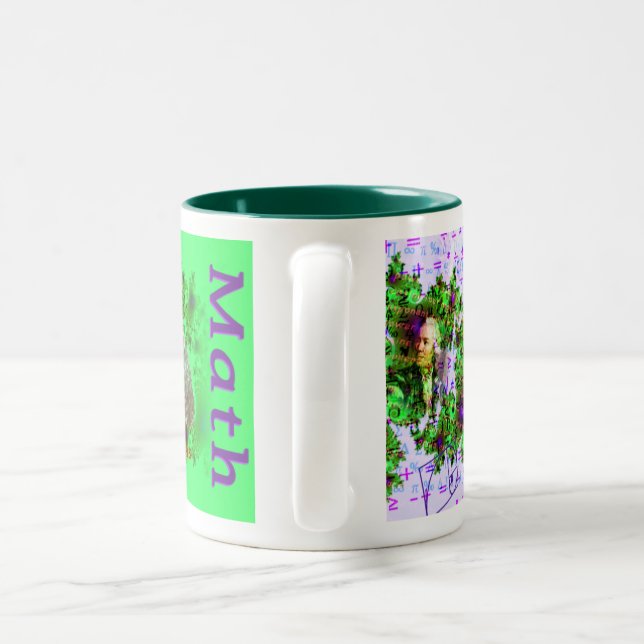 Tasse de thème de maths (Poignée)
