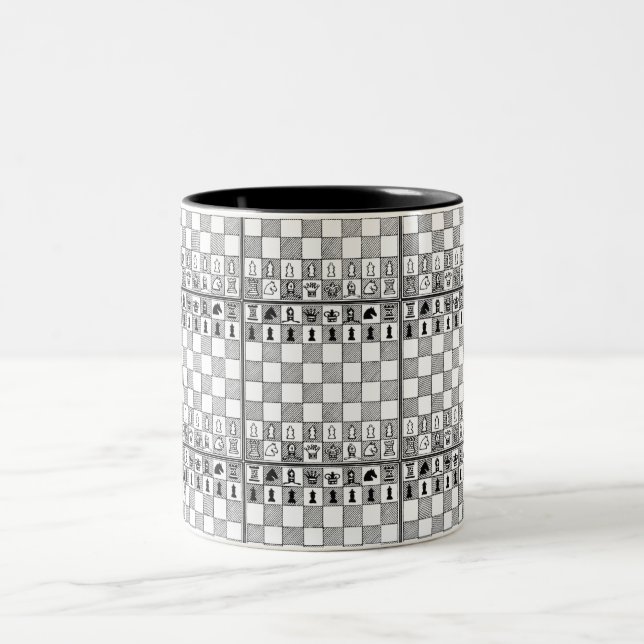 Tasse de thème d'échecs (Centre)