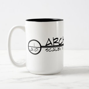 Tasse de titre de dessin d'architecture (foncée)