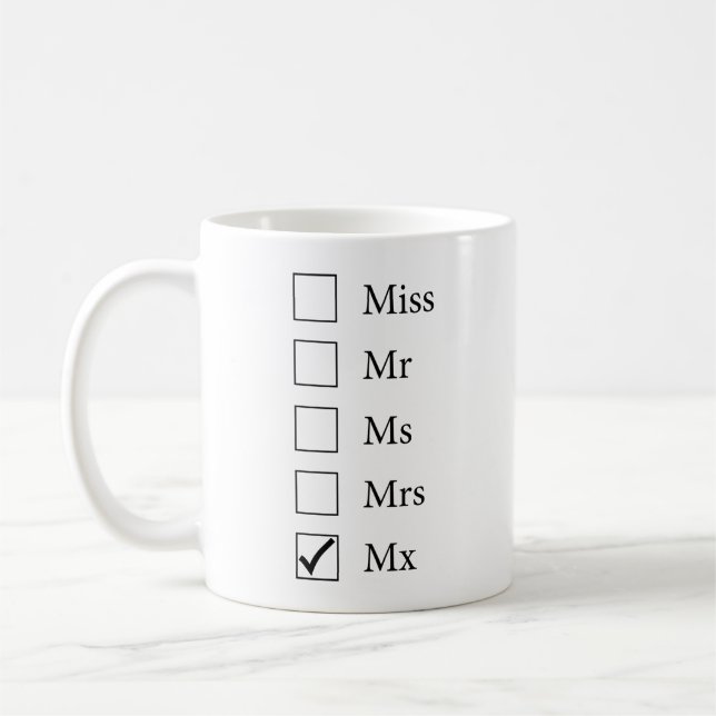 Tasse de titre de MX (cinq options) (Gauche)