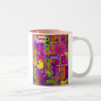 Tasse de ton de flower power deux