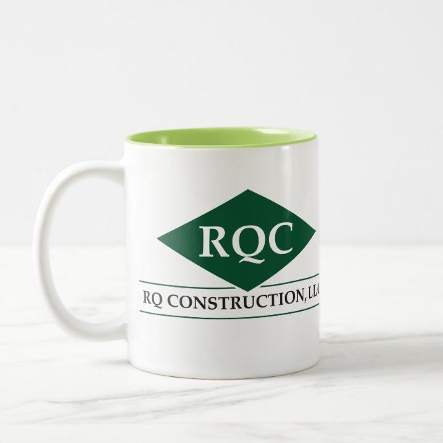 Tasse de ton de RQ deux dans vert clair (Gauche)