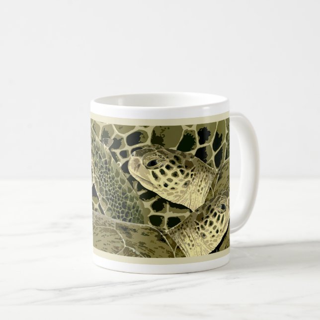 Tasse de tortue verte (Devant droit)
