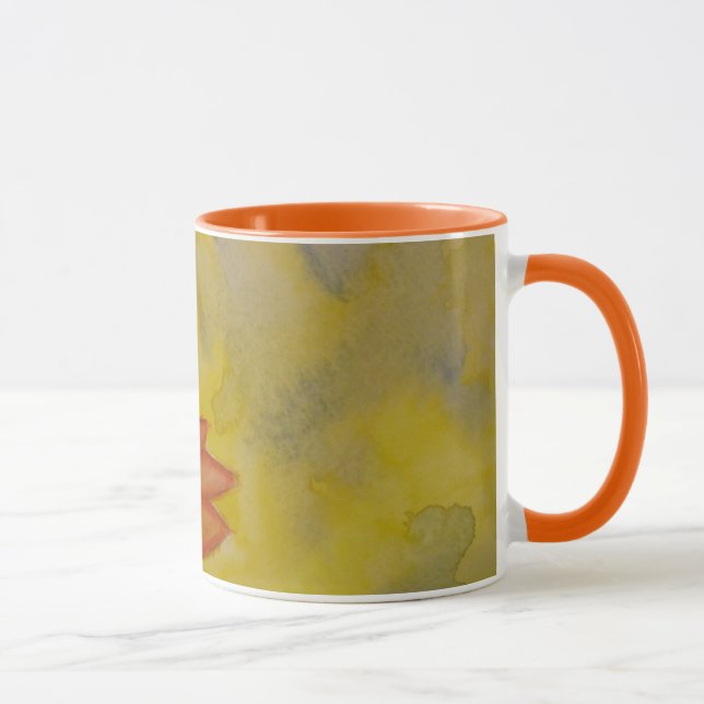 tasse de tournesol d'aquarelle (Droite)
