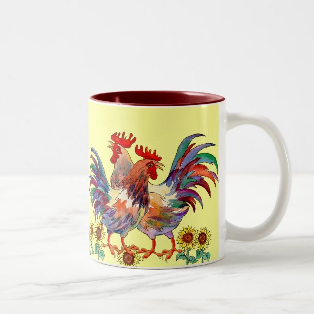 TASSE de TOURNESOL de COQ par SHARON SHARPE (Droit)