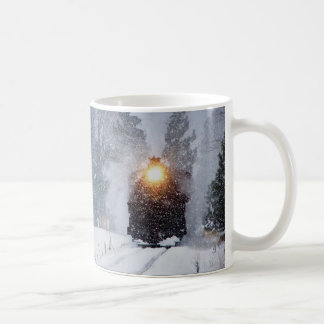 Tasse de train d'hiver