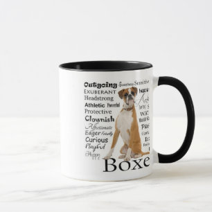 Tasse de traits de boxeur