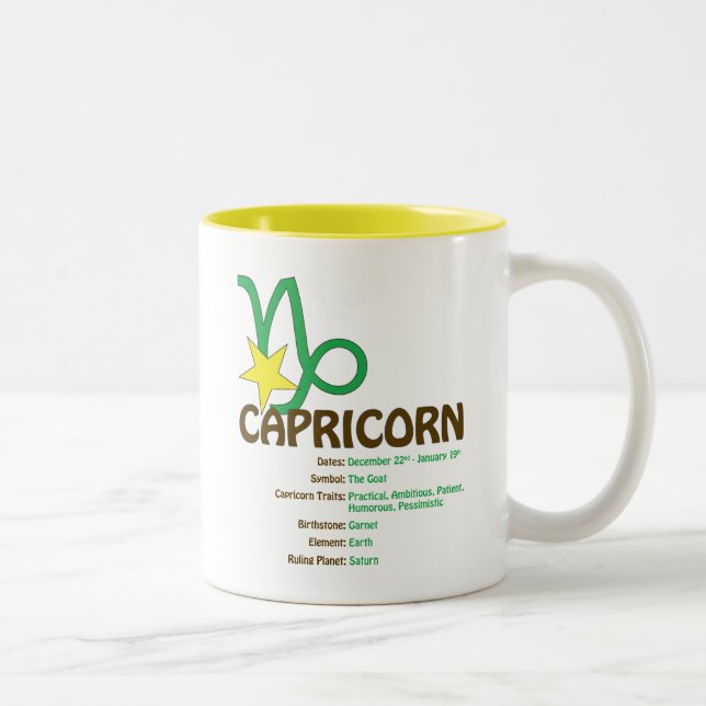Tasse de traits de Capricorne (Droit)