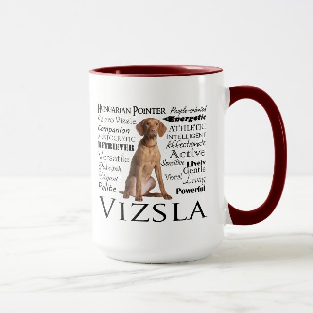 Tasse de traits de Vizsla (Droite)