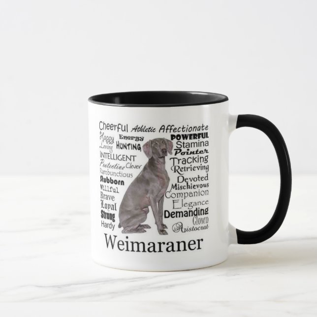Tasse de traits de Weimaraner (Droite)