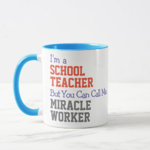 Tasse de travailleur miracle pour enseignant