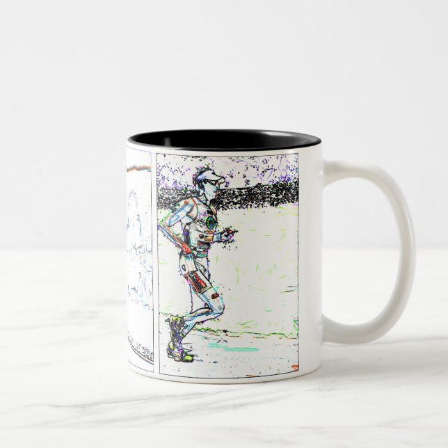 Tasse de triptyque de triathlon (Droit)