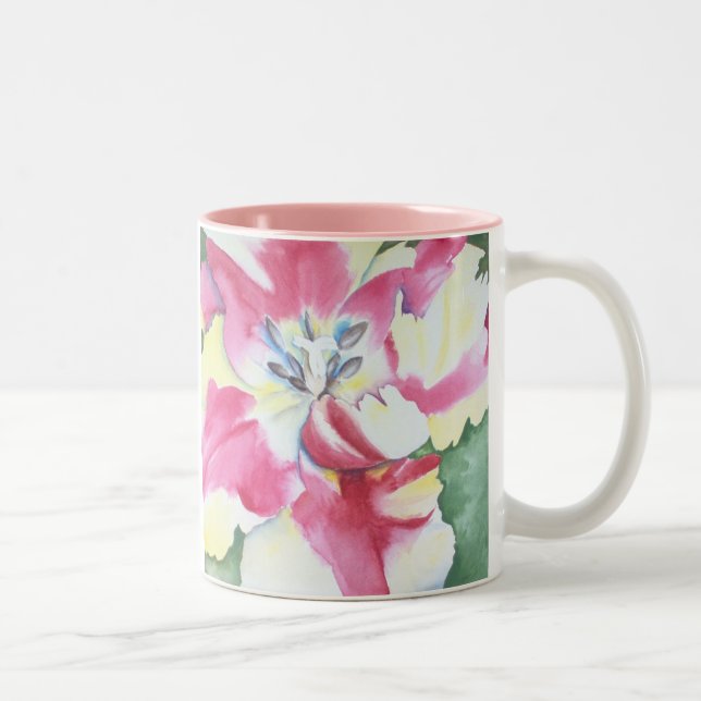 Tasse de tulipe d'aquarelle (Droit)
