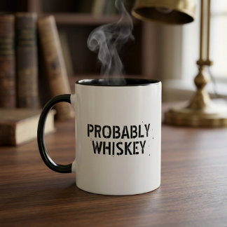 Tasse de typographie de citation drôle probablemen