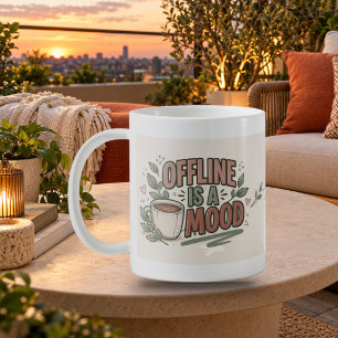 Tasse de typographie en relief avec la mention Hor