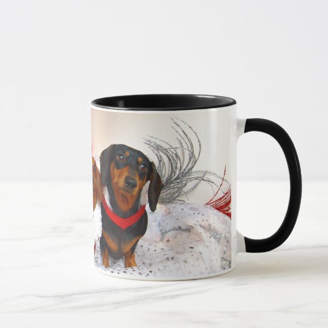 Tasse de vacances de chien de Weiner (Droite)