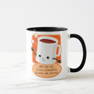 Tasse de vacances de chocolat chaud