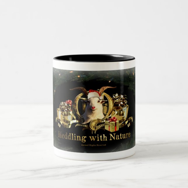Tasse de vacances de Noël de chèvre de Magoats (Centre)