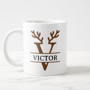 Tasse de vacances de rennes de Noël, hiver personn