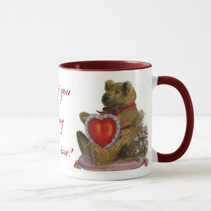 Tasse de Valentine d'ours de nounours