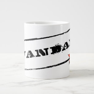 Tasse de VANDAL★ (texte blanc et étoile rouge)