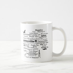 Tasse de villes et de rues de la Louisiane de