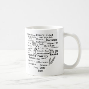 Tasse de villes et de rues de la Louisiane de